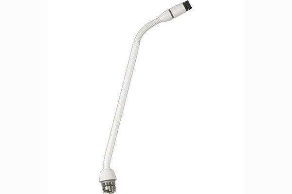 Shure MX410WRLP/N 10" Gooseneck Mic with No Capsule, No Preamp, and Red LED Ring on Top (White) Microphnes Shure