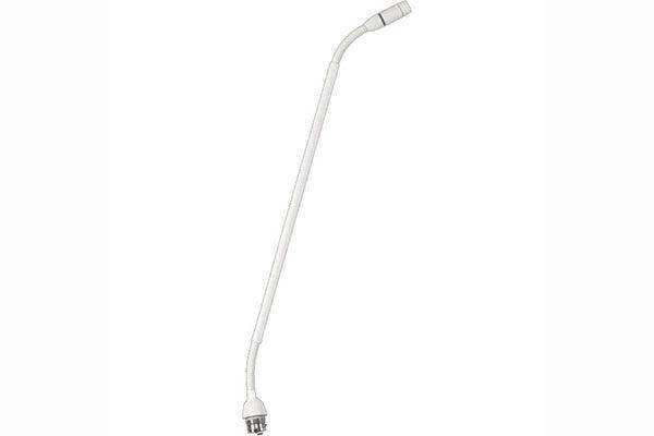 Shure MX415WRLPDF/N 15" Dualflex Gooseneck Mic with No Capsule, No Preamp, and Red LED Ring on Top (White) Microphnes Shure