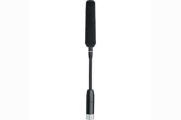 Shure MXC406/MS 6" Ten-Pin Gooseneck, LED Ring, Single Bend at Base, Lobar Mini-Shotgun Cartridge Microphnes Shure