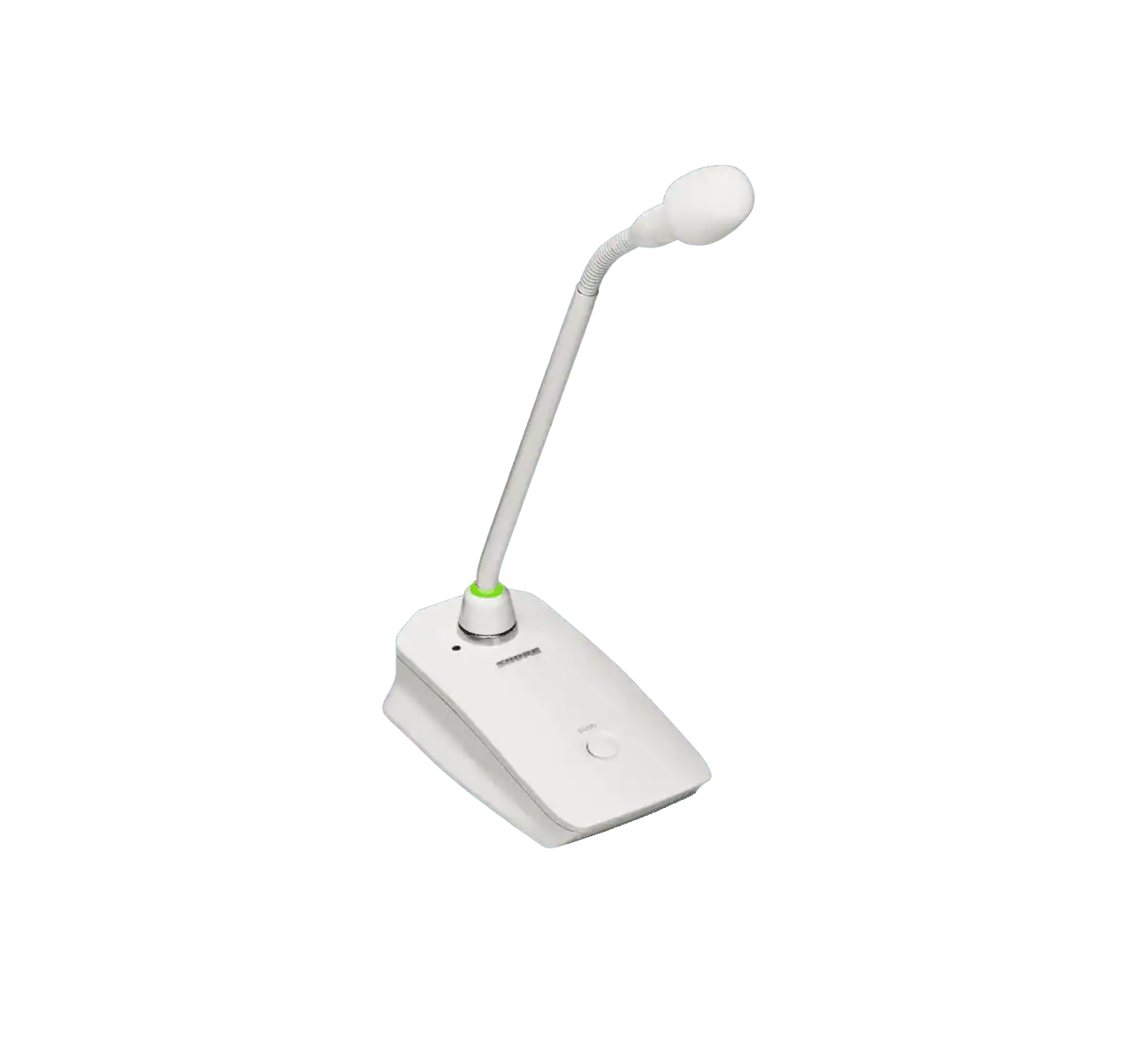 Shure MXW8W=-Z10 Desktop Gooseneck Base Transmitter (White) Microphones Shure