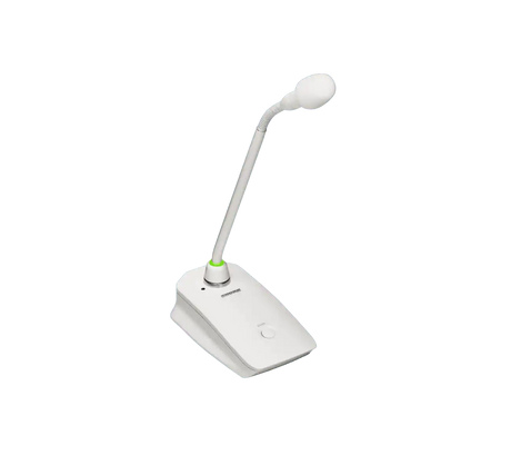 Shure MXW8W=-Z10 Desktop Gooseneck Base Transmitter (White) Microphones Shure