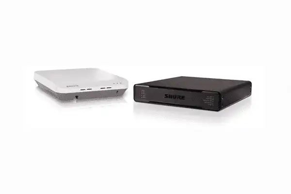 Shure MXWAPT4 4-Channel Access Point Transceiver with ANIUSB-MATRIX USB Audio Network Interface - MXWAPT4-Z10+USB-P Microphones Shure