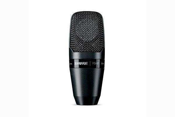 Shure PGA27-LC Large-diaphragm side-address cardioid condenser microphone with shock-mount and carrying case - less cable Microphnes Shure