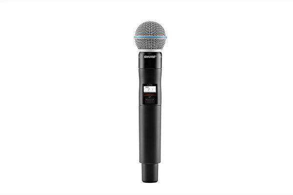Shure QLXD2/B58 Handheld Transmitter with Beta®58A Microphone Microphones Shure