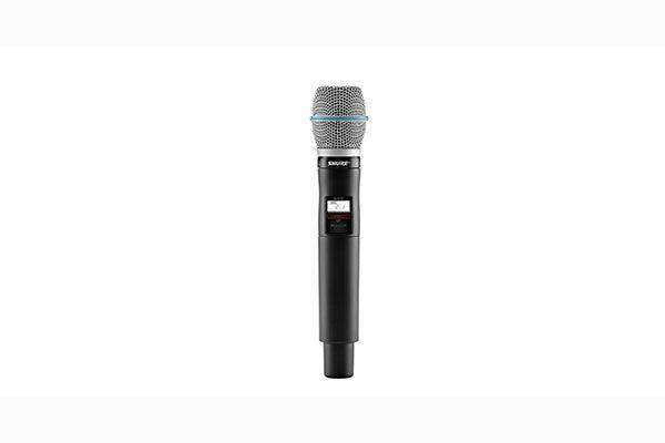 Shure QLXD2/B87C Handheld Transmitter with Beta87C Microphone Microphones Shure