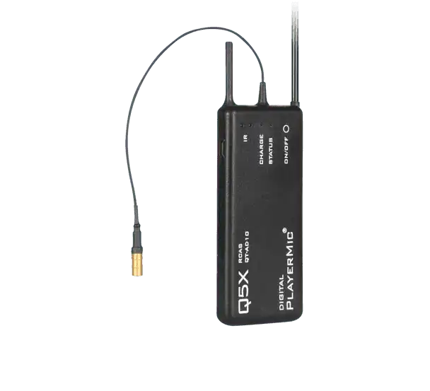 Shure QTAD10P Q5X PlayerMic Waterproof Flexible Bodypack Transmitter Microphones Shure QTAD10P=-G56