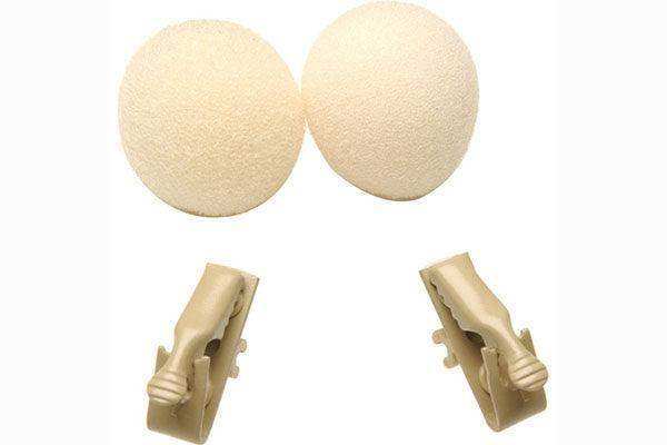 Shure RK304T Tan Foam Windscreens and Tie Clip for SM93, WL93, WL93T (Contains Two of Each) Microphones Shure