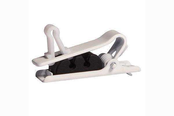 Shure RPM40STC/W SINGLE MOUNT WHITE TIE CLIP, QTY. 3 Microphones Shure