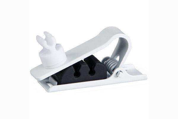 Shure RPMDL4DTC/W DUAL TIE CLIP, WHITE, QTY. 3 Microphones Shure