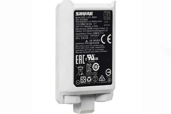 Shure SB903 Lithium-Ion Battery for SLX-D Microphones Shure