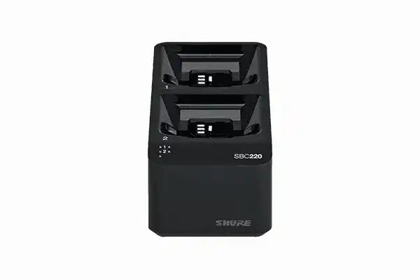 Shure SBC220 2-Bay Networked Docking Charger Battery Shure