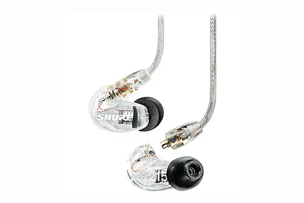 Shure SE215 Pro Sound-Isolating Earphones (Clear) - SE215-CL Microphones Shure