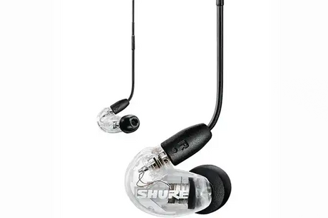Shure SE215 Sound-Isolating In-Ear Stereo Earphones with RMCE-UNI Remote Mic Universal Cable (Clear) - SE215DYCL+UNI Headphones Shure