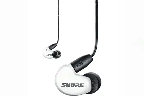 Shure SE215 Sound-Isolating In-Ear Stereo Earphones with RMCE-UNI Remote Mic Universal Cable (White) - SE215DYWH+UNI Headphones Shure