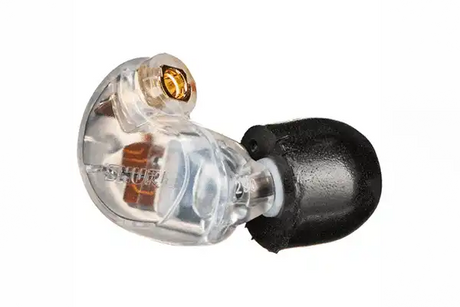 Shure SE425-CL Sound Isolating™ Dual Driver Earphone with Detachable Cable and Formable Wire (Clear) Headphones Shure