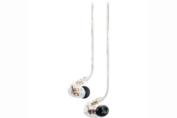 Shure SE535 Sound-Isolating In-Ear Stereo Headphones with 3.5mm Audio Cable (Clear) - SE535-CL Headphones Shure