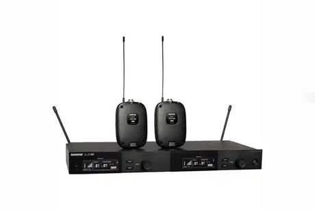 Shure SLXD14D Dual-Channel Digital Wireless Bodypack System with No Mics (J52: 558 to 602 + 614 to 616 MHz) - SLXD14D-J52 Microphones Shure