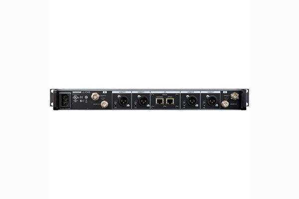 Shure ULXD4Q-GV Quad-Channel Digital Wireless Receiver with Always-On Encryption (H50: 534 to 598 MHz) Microphones Shure