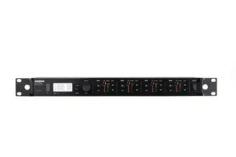 Shure ULXD4Q Quad-Channel Digital Wireless Mic Receiver - ULXD4Q=-X52 Audio Components Shure