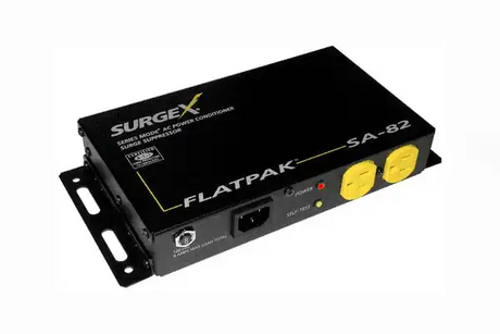 SurgeX SA-82 FlatPak Surge Protector & Power Conditioner For Flat Panel Monitors Power Outlets & Sockets SurgeX