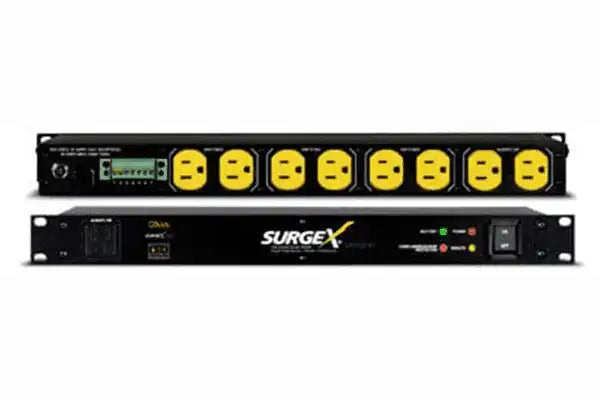 SurgeX SX-1120-RT 8-Outlet Rackmount Surge Suppressor - Power Conditioner Power Outlets & Sockets SurgeX