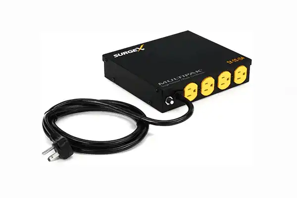 SurgeX SX-DS-154 MultiPak Surge Suppressor and Power Filter, Multi Array Solution, Includes Mounting Brackets, 4 Outlets Power Outlets & Sockets SurgeX
