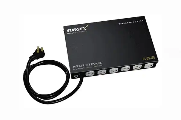 SurgeX SX-DS-156 MultiPak Surge Suppressor and Power Filter, Multi Array Solution, Includes Mounting Brackets, 6 Outlets Power Outlets & Sockets SurgeX