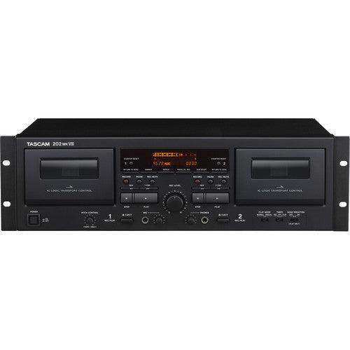 Tascam 202MKVII Rackmount USB Dual Cassette Deck Audio Tascam