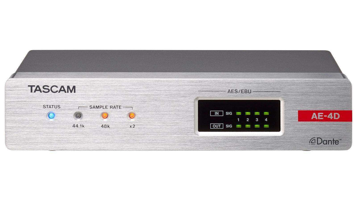Tascam AE-4D 4 AES / EBU input / output Dante converter Audio Tascam