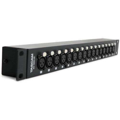 Tascam BO-16DX/IN Rackmount 16-Channel XLR Female to DB25 Adapter Audio Tascam