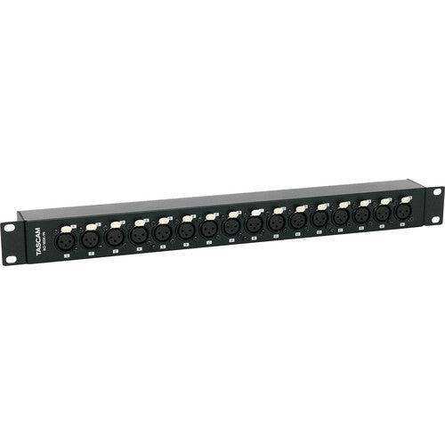 Tascam BO-16DX/IN Rackmount 16-Channel XLR Female to DB25 Adapter Audio Tascam