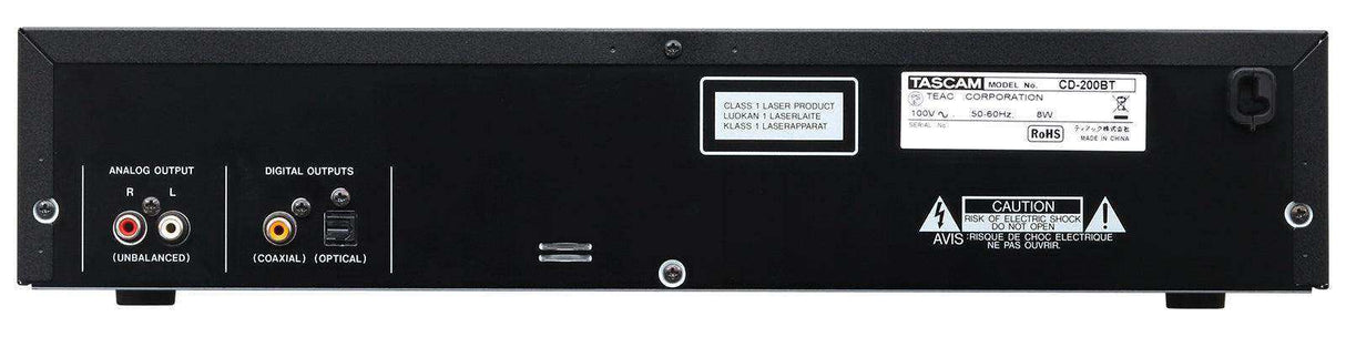 Tascam CD-200BT CD Player/Bluetooth Receiver Audio Players & Recorders Tascam