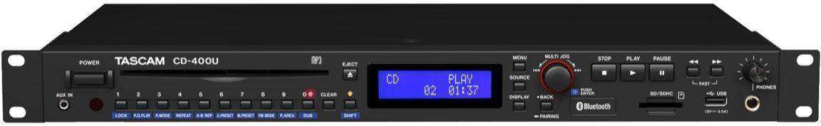 Tascam CD-400U CD/SD/USB Player with Bluetooth and AM/FM Tuner Audio Players & Recorders Tascam