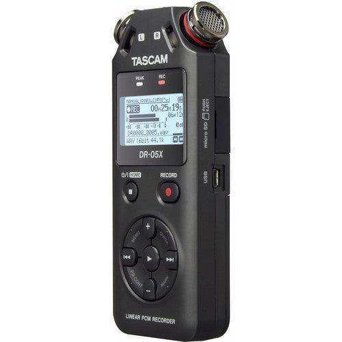 Tascam DR-05X 2-Input / 2-Track Portable Audio Recorder with Onboard Stereo Microphone Audio Tascam