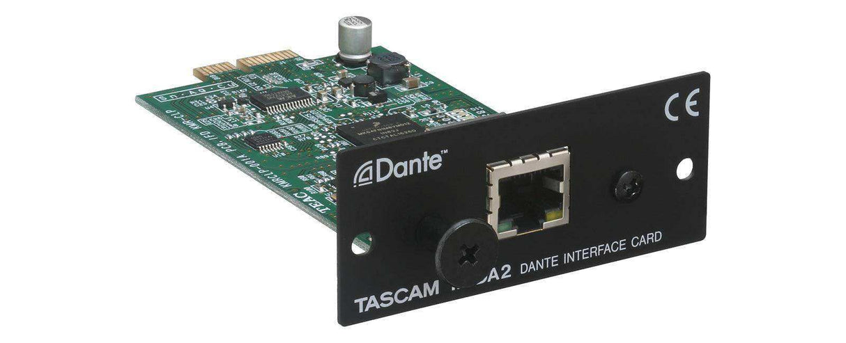 Tascam IF-DA2 2 IN / 2 OUT Dante interface card for the SS-R250N/SS-CDR250N Audio Players & Recorders Tascam