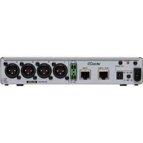 Tascam ML-4D/OUT-X 4-Channel Line-Output Dante Converter with Built-In DSP Mixer Audio Tascam