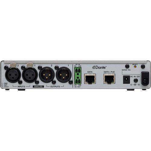 Tascam MM-2D-X 2-Channel Mic/Line Input/Output Dante Converter with Built-In DSP Mixer Audio Tascam