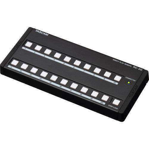 Tascam RC-20 Direct Play Remote for CD-500/CD-500B Audio Tascam