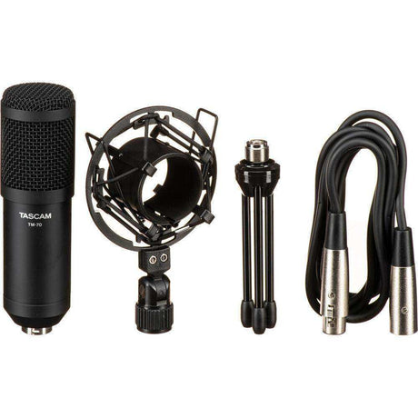 Tascam TM-70 Dynamic Broadcast & Podcast Microphone Microphones Tascam