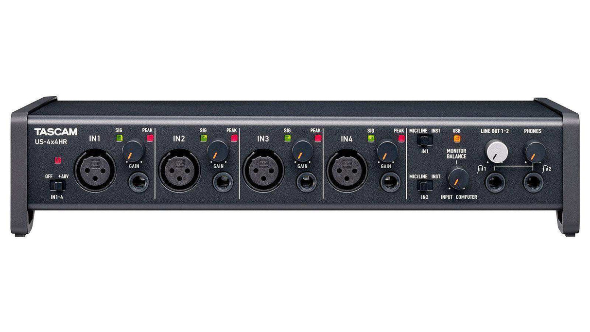 Tascam US-4x4HR 4Mic, 4IN/4OUT High Resolution Versatile USB Audio Interface Audio Tascam