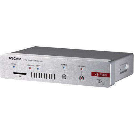 Tascam VSR-265 Stand-Alone 4K UHD Video Encoder/Decoder for Live Streaming (HDMI) Audio Tascam