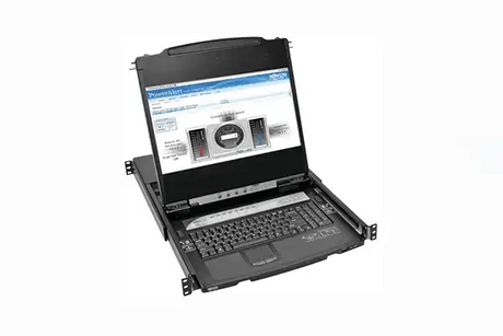 Tripp Lite 1U Rack-Mount Console with 19" LCD, 1920 x 1080 (1080p), DVI or VGA Video, TAA - B021-000-19-HD2 Electronics Tripp Lite