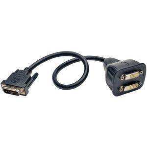 Tripp-Lite DVI Y Splitter Cable, Digital Monitors (DVI-D M to 2x F), 1 ft. (0.31 m) - P564-001 Electronics Tripp Lite