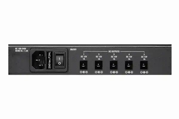 tvONE P2-105 12 Volt Rackmount PSU Rackmount 12 Volt DC Power Distribution for up to five devices Electronics tvONE