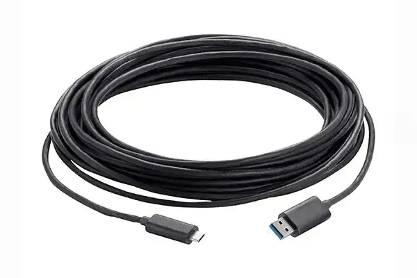 Vaddio- 440-1007-008 USB 3.2 Gen 2x1 Active Optical Cable Type C to Type A - Plenum Rated (26.2') Audio & Video Cables Vaddio