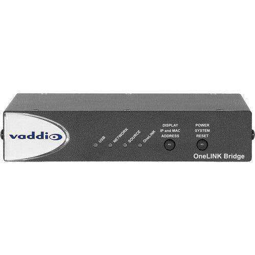 Vaddio- 999-9595-000 OneLINK Bridge A-V Interface Receiver for HDBaseT Cameras Video Cameras Vaddio