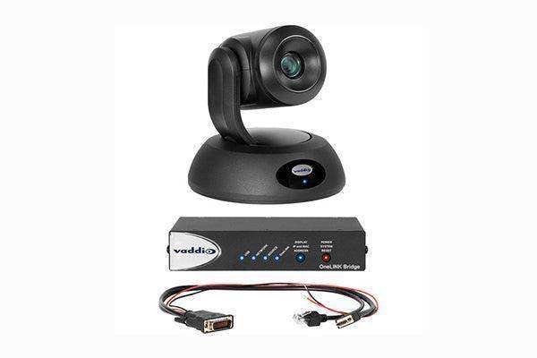 Vaddio RoboSHOT 12E HDBT OneLINK Bridge System for Polycom Codecs (Black) - 999-96450-500 Video Cameras Vaddio
