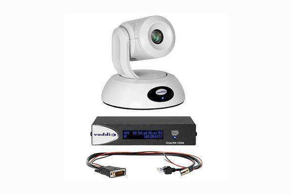 Vaddio RoboSHOT 12E HDBT OneLINK HDMI System for Polycom Codecs (White) - 999-95450-500W Vaddio