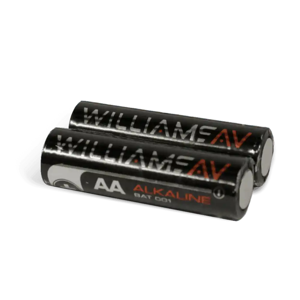 Williams Sound BAT 001-2 – AA Alkaline Batteries (2-Pack) Assistive Listening Williams AV