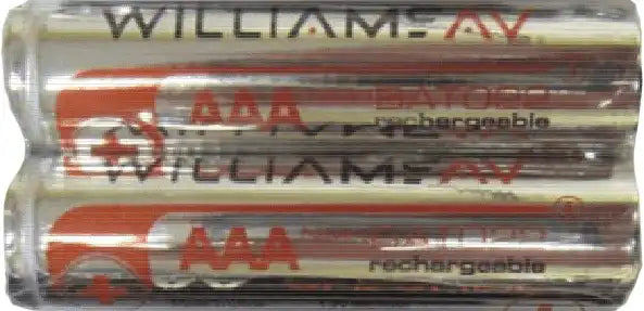 Williams Sound BAT 022-2 – AAA NiMH Rechargeable Batteries (2-Pack) Assistive Listening Williams AV